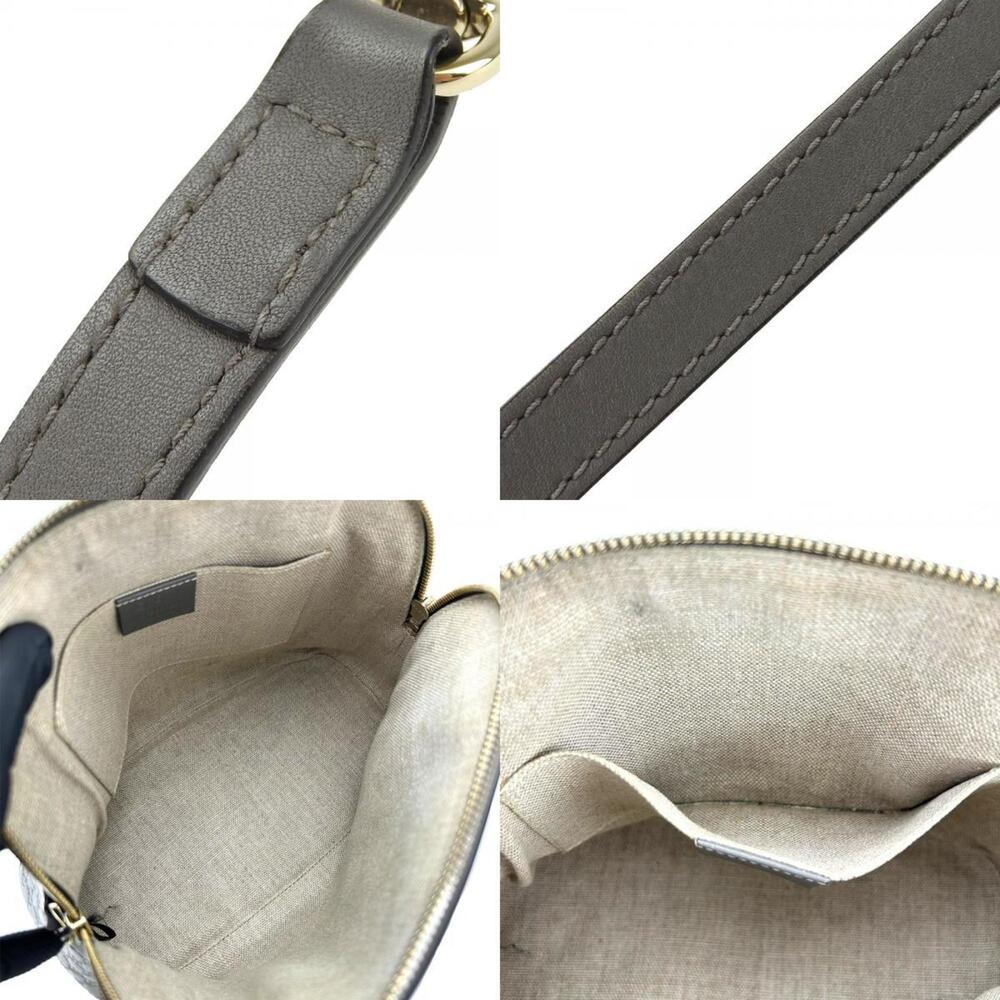 GUCCI Gray Leather Shoulder Bag - Picture 8 of 11